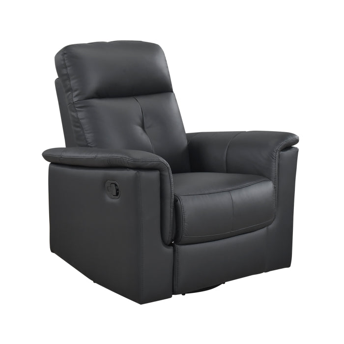 9620BLK-1 Swivel Glider Reclining Chair - 9620BLK-1