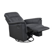 9620BLK-1 Swivel Glider Reclining Chair - 9620BLK-1