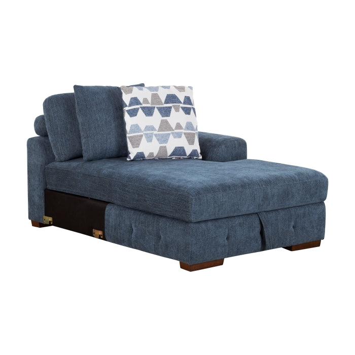 9624BU*22LRC 2-Piece Sectional with Right Chaise and Pull-out Bed - 9624BU*22LRC