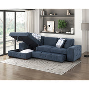 9624BU*2LC2R 2-Piece Sectional with Left Chaise and Pull-out Bed - 9624BU*2LC2R