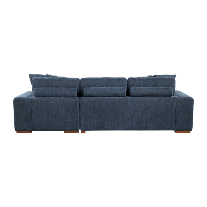 9624BU*32LRC 3-Piece Sectional with Right Chaise, Pull-out Bed and Ottoman - 9624BU*32LRC