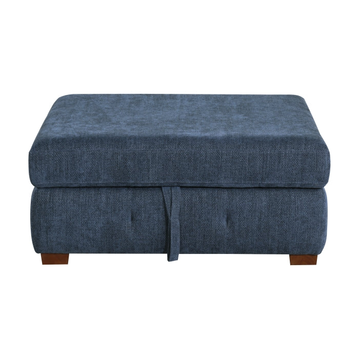 9624BU*32LRC 3-Piece Sectional with Right Chaise, Pull-out Bed and Ottoman - 9624BU*32LRC
