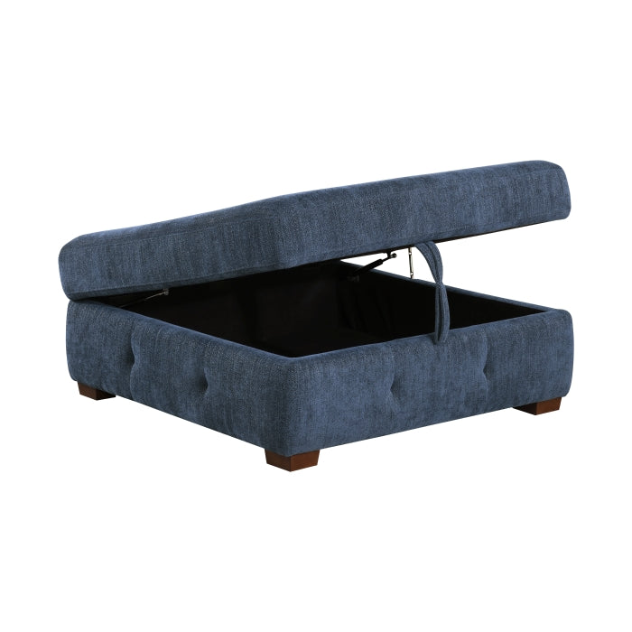 9624BU*32LRC 3-Piece Sectional with Right Chaise, Pull-out Bed and Ottoman - 9624BU*32LRC