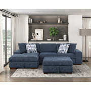 9624BU-4 Storage Ottoman - 9624BU-4