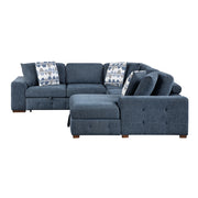 9624BU*42L1ACRC (4)4-Piece Sectional with Right Chaise and Pull-out Bed - 9624BU*42L1ACRC