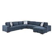9624BU*52L1ACRC (5)5-Piece Sectional with Right Chaise and Pull-out Bed - 9624BU*52L1ACRC