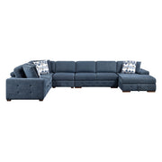 9624BU*52L1ACRC (5)5-Piece Sectional with Right Chaise and Pull-out Bed - 9624BU*52L1ACRC