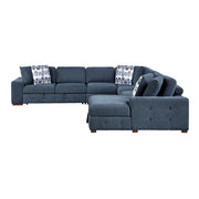 9624BU*52L1ACRC (5)5-Piece Sectional with Right Chaise and Pull-out Bed - 9624BU*52L1ACRC