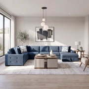 9624BU*52L1ACRC (5)5-Piece Sectional with Right Chaise and Pull-out Bed - 9624BU*52L1ACRC