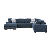 9624BU*5LC2R 5-Piece Sectional with Left Chaise, Pull-out Bed and Ottoman - 9624BU*5LC2R