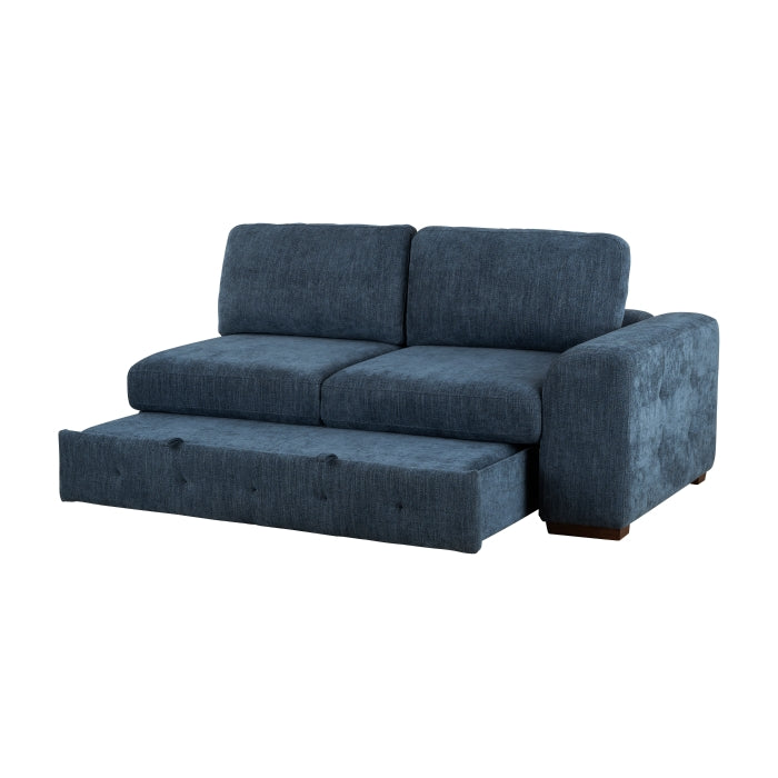 9624BU*5LC2R 5-Piece Sectional with Left Chaise, Pull-out Bed and Ottoman - 9624BU*5LC2R