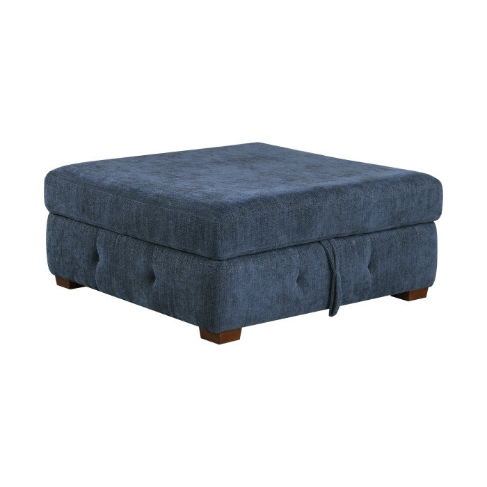 9624BU*5LC2R 5-Piece Sectional with Left Chaise, Pull-out Bed and Ottoman - 9624BU*5LC2R