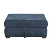 9624BU*62L1ACRCOT (6)6-Piece Sectional with Right Chaise, Pull-out Bed and Ottoman - 9624BU*62L1ACRCOT