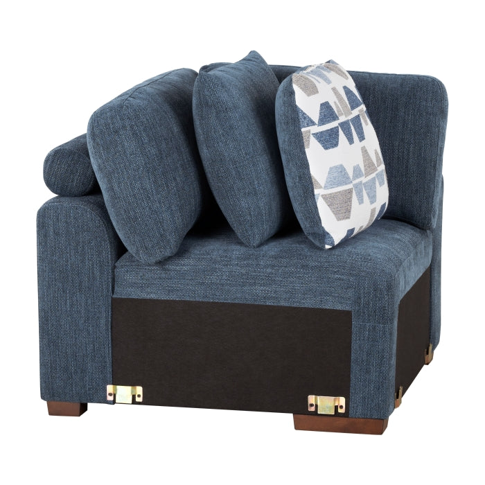 9624BU*62L1ACRCOT (6)6-Piece Sectional with Right Chaise, Pull-out Bed and Ottoman - 9624BU*62L1ACRCOT