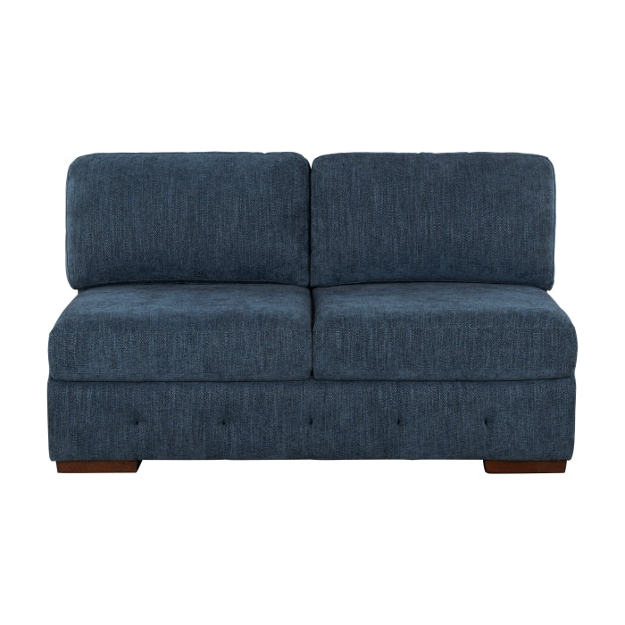 9624BU*62L1ACRCOT (6)6-Piece Sectional with Right Chaise, Pull-out Bed and Ottoman - 9624BU*62L1ACRCOT