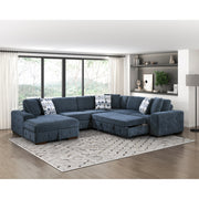 9624BU-LC Left Side Chaise with Hidden Storage - 9624BU-LC