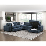 9624BU-RC Right Side Chaise with Hidden Storage - 9624BU-RC
