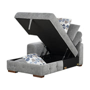 9624GY*2LC2R 2-Piece Sectional with Left Chaise and Pull-out Bed - 9624GY*2LC2R