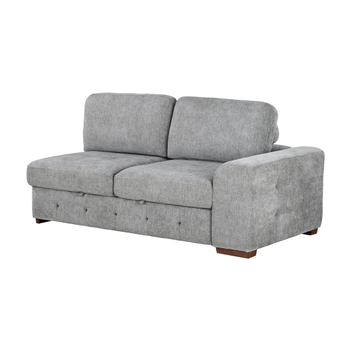 9624GY*2LC2R 2-Piece Sectional with Left Chaise and Pull-out Bed - 9624GY*2LC2R