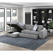 9624GY*2LC2R 2-Piece Sectional with Left Chaise and Pull-out Bed - 9624GY*2LC2R