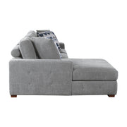 9624GY*3LC2R 3-Piece Sectional with Left Chaise, Pull-out Bed and Ottoman - 9624GY*3LC2R