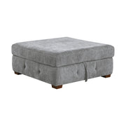 9624GY*3LC2R 3-Piece Sectional with Left Chaise, Pull-out Bed and Ottoman - 9624GY*3LC2R