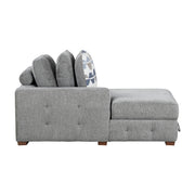 9624GY*3LCRC (3)3-Piece Sectional with Left and Right Chaise - 9624GY*3LCRC
