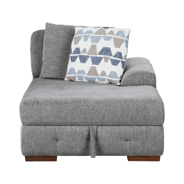 9624GY*3LCRC (3)3-Piece Sectional with Left and Right Chaise - 9624GY*3LCRC