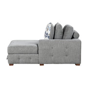 9624GY*3LCRC (3)3-Piece Sectional with Left and Right Chaise - 9624GY*3LCRC