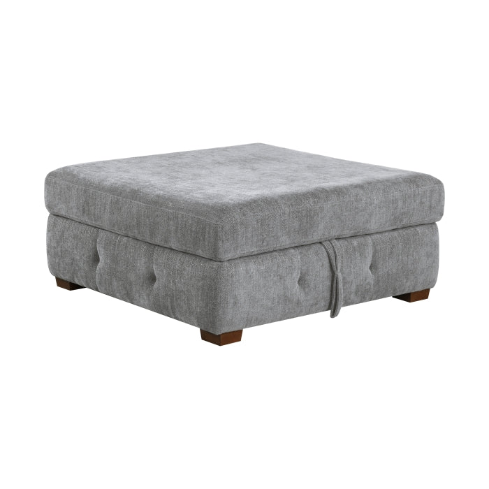9624GY-4 Storage Ottoman - 9624GY-4