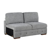 9624GY*42RLC 4-Piece Sectional with Left Chaise and Pull-out Bed - 9624GY*42RLC