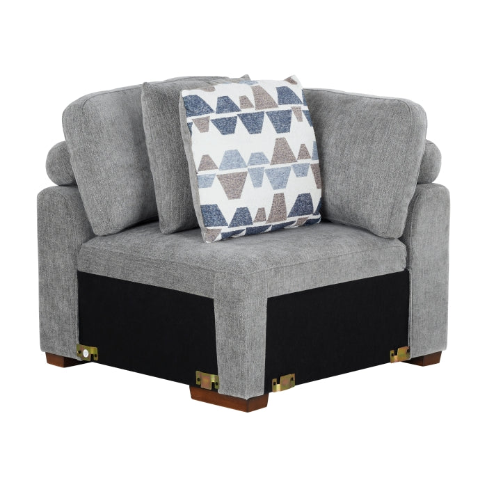 9624GY*42RLC 4-Piece Sectional with Left Chaise and Pull-out Bed - 9624GY*42RLC
