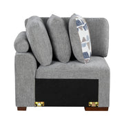 9624GY*42RLC 4-Piece Sectional with Left Chaise and Pull-out Bed - 9624GY*42RLC