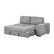 9624GY*42RLC 4-Piece Sectional with Left Chaise and Pull-out Bed - 9624GY*42RLC