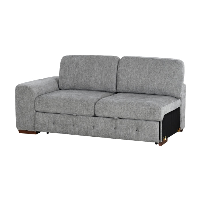 9624GY*52L1ACRC (5)5-Piece Sectional with Right Chaise and Pull-out Bed - 9624GY*52L1ACRC