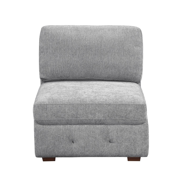 9624GY*52L1ACRC (5)5-Piece Sectional with Right Chaise and Pull-out Bed - 9624GY*52L1ACRC