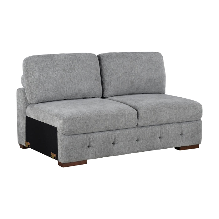 9624GY*52L1ACRC (5)5-Piece Sectional with Right Chaise and Pull-out Bed - 9624GY*52L1ACRC