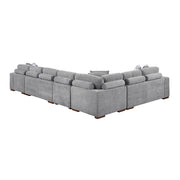 9624GY*52L1ACRC (5)5-Piece Sectional with Right Chaise and Pull-out Bed - 9624GY*52L1ACRC