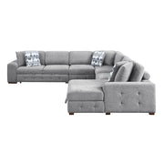 9624GY*52L1ACRC (5)5-Piece Sectional with Right Chaise and Pull-out Bed - 9624GY*52L1ACRC