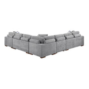 9624GY*52L1ACRC (5)5-Piece Sectional with Right Chaise and Pull-out Bed - 9624GY*52L1ACRC