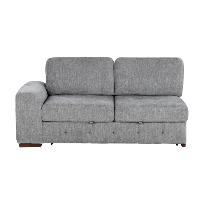 9624GY*52L1ACRC (5)5-Piece Sectional with Right Chaise and Pull-out Bed - 9624GY*52L1ACRC
