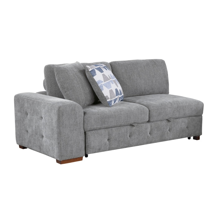 9624GY*52L1ACRC (5)5-Piece Sectional with Right Chaise and Pull-out Bed - 9624GY*52L1ACRC