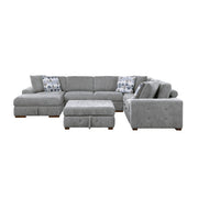 9624GY*5LC2R 5-Piece Sectional with Left Chaise, Pull-out Bed and Ottoman - 9624GY*5LC2R