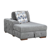 9624GY*5LC2R 5-Piece Sectional with Left Chaise, Pull-out Bed and Ottoman - 9624GY*5LC2R