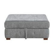 9624GY*5LC2R 5-Piece Sectional with Left Chaise, Pull-out Bed and Ottoman - 9624GY*5LC2R