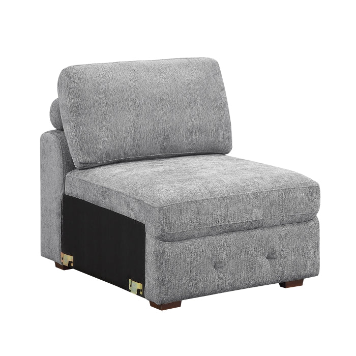 9624GY-AC Armless Chair - 9624GY-AC