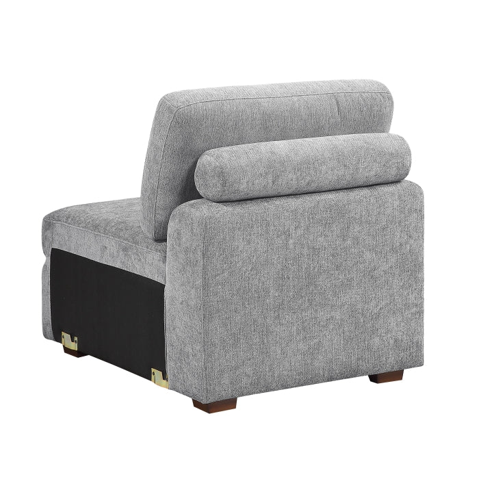 9624GY-AC Armless Chair - 9624GY-AC