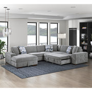 9624GY-LC Left Side Chaise with Hidden Storage - 9624GY-LC