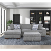 9624GY-LC Left Side Chaise with Hidden Storage - 9624GY-LC