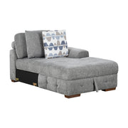 9624GY-RC Right Side Chaise with Hidden Storage - 9624GY-RC